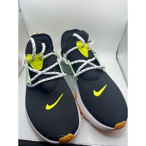Nike Presto React Womens Shoes Black Neon Yellow Green Pink‎ CJ9554 001 Sz 9